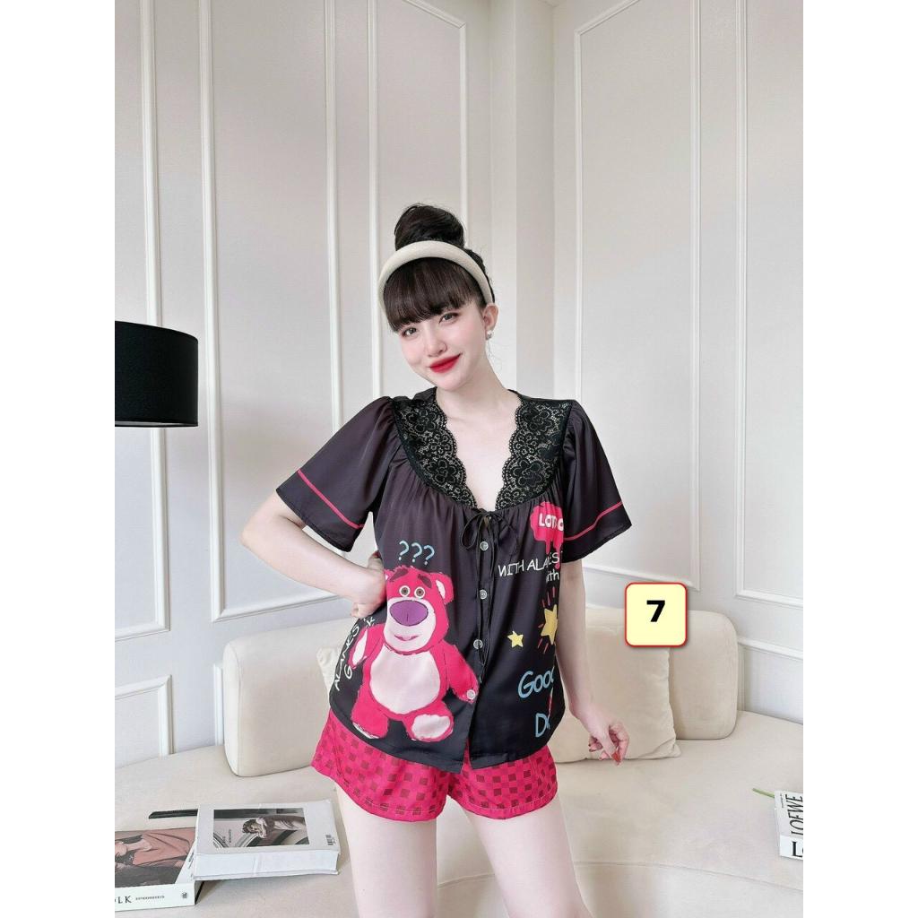 Bộ Đùi Mặc Nhà Nữ Lụa Latin 45-60kg