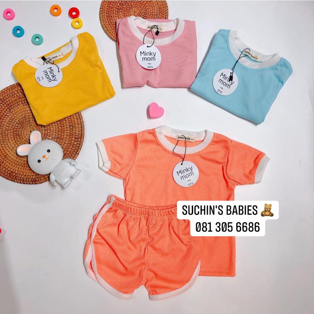 Bộ minky trơn viền VN BC0036 Suchin