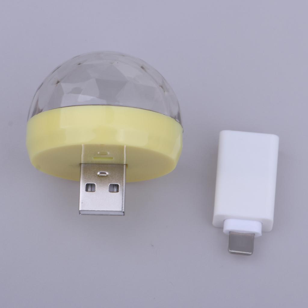 2xUSB Mini  for Home Party   DJ Lighting Yellow