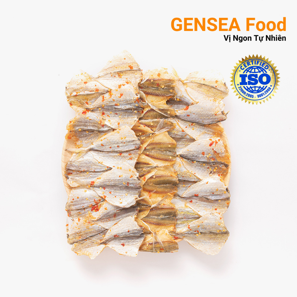 Cá Chỉ Vàng Khô Phú Quý Tẩm Gia Vị Loại 1 Size Đại Cực Ngon GENSEA Food G2415 Chuẩn ATVSTP Quốc Tế ISO 22000:2018