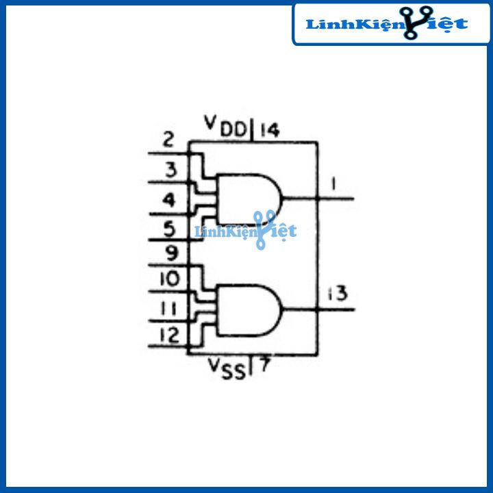 Chíp CD4082BE DIP14