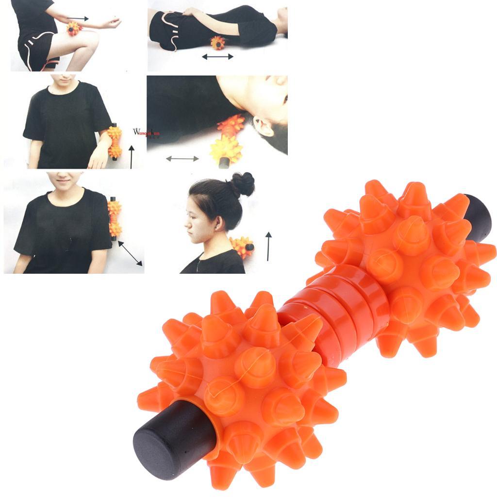 Massage Stick with Double Peanut Balls for Muscle Relaxing Tool