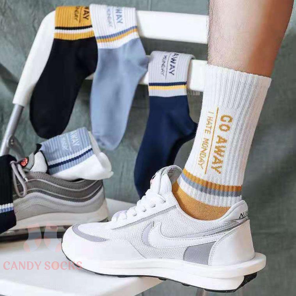 Tất nữ vớ nữ cổ trung, Set 5 đôi tất nữ phong cách Hàn Quốc, co dãn 4 chiều, chất liệu cotton Hàn cao cấp TN-174