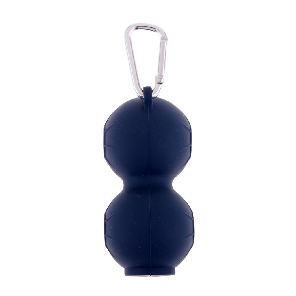 2x Portable Lightweight Compact Durable Golf Ball Holder Bag Lightweight Golf Ball Storage with