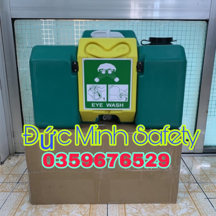 Bình rửa mắt khẩn cấp Haws 7501, rửa mắt khẩn cấp, rửa mắt di động, bồn rửa mắt treo tường.