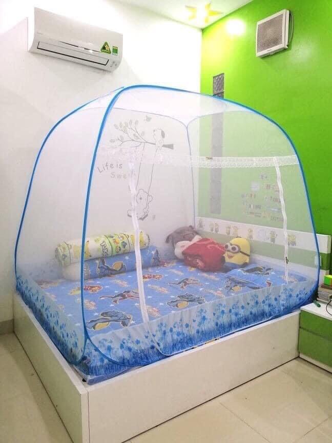Màn Chụp . Mùng Chụp Cao Cấp Mộc Miên Đỉnh Rộng - 1,4mx2m