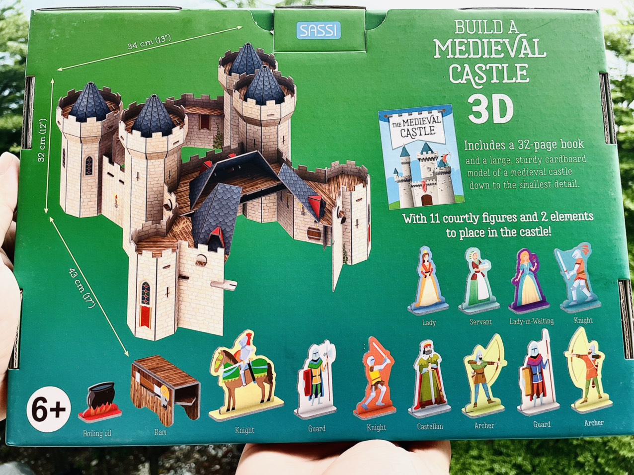 Đồ chơi mô hình 3D chính hãng Sassi Mẫu Lâu Đài Hiệp Sỹ - Medieval Castle dành cho bé từ 7 8 9 10 tuổi