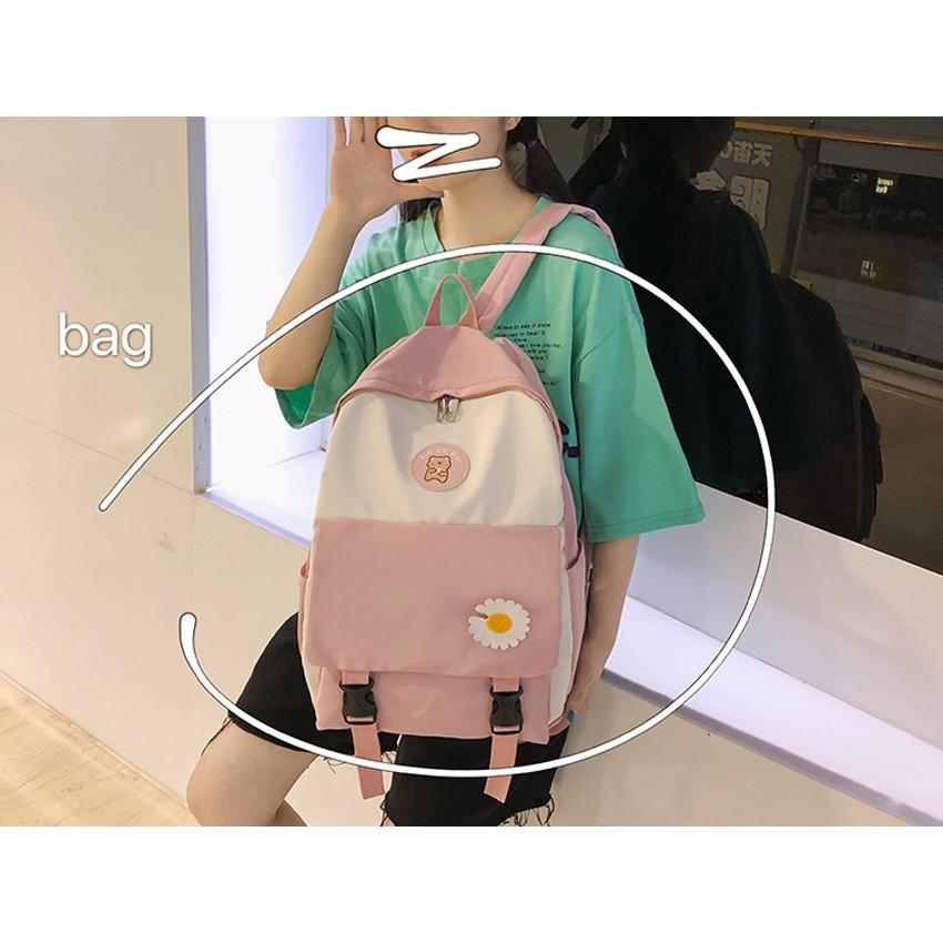 Balo hoa cúc, balo chống nước thời trang GT 84