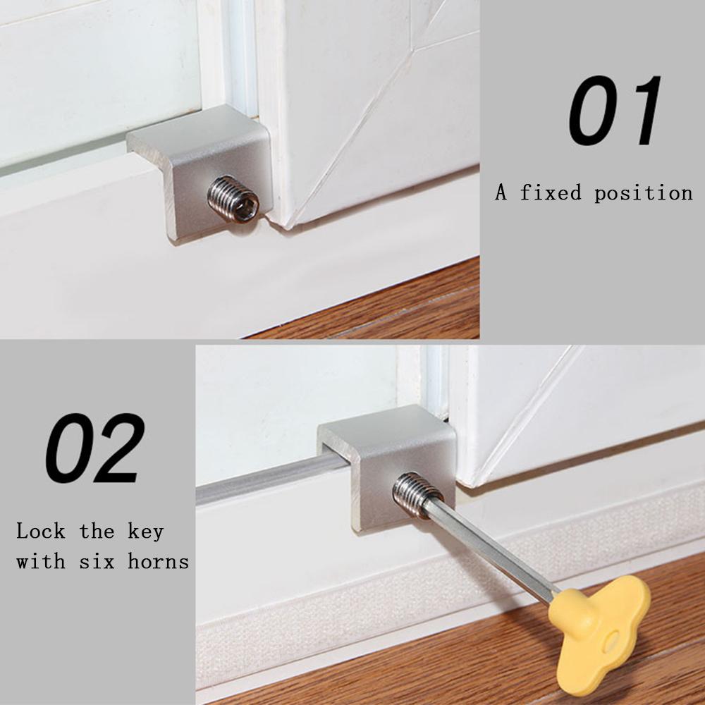 Set 1 Khóa Cửa Sổ An Toàn Có Chìa