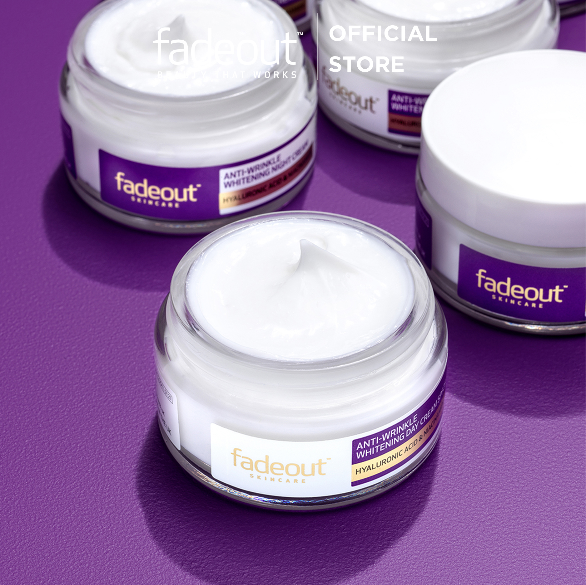 KEM DƯỠNG TRẮNG DA CHỐNG NHĂN MỜ NÁM BAN NGÀY - FADEOUT ANTI -WRINKLE WHITENING DAY CREAM SPF 25 50ML
