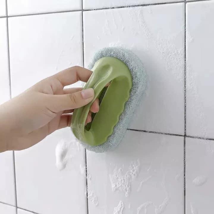 BÀN CHẢI CỌ RỬA NHÀ BẾP , CHÀ VỆ SINH NHÀ TẮM BẰNG BỌT BIỂN ĐA NĂNG CÓ TAY CẦM TIỆN DỤNG