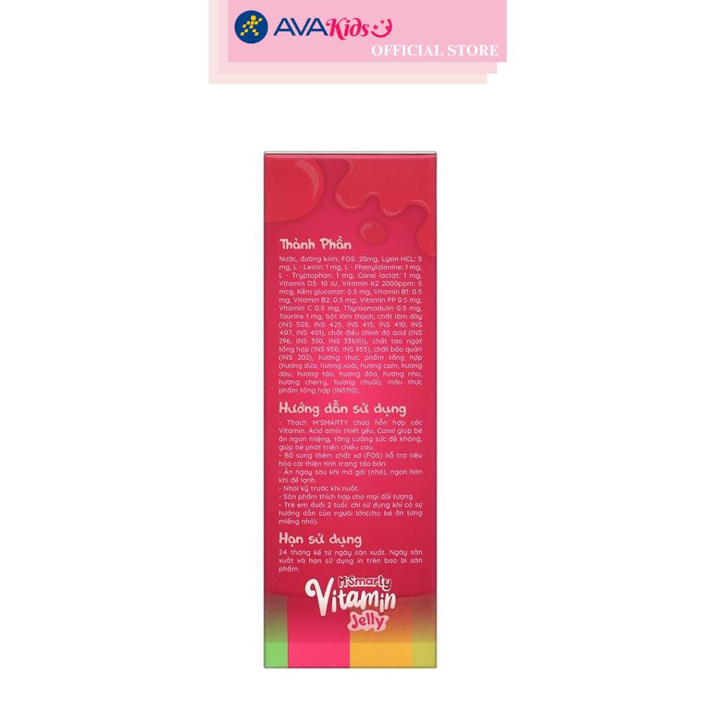 Thạch M'Smarty Vitamin giúp tăng cường sức đề kháng 24 gói (từ 2 tuổi)