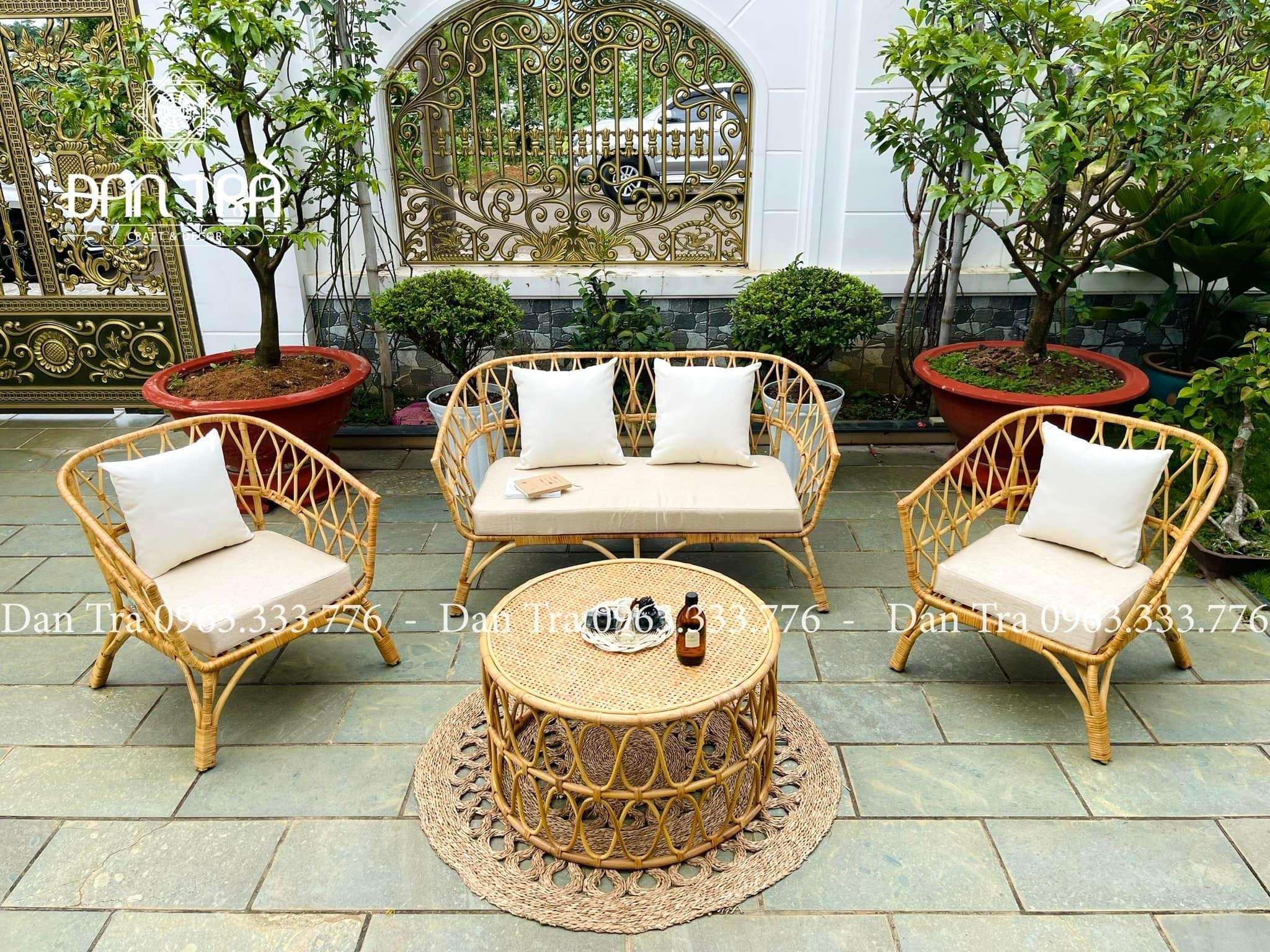 [GIÁ TẠI XƯỞNG] Ghế Đơn Tay Bè Cổ Điển - Ghế Mây Classic ĐAN TRÀ - Bàn Ghế Mây Tre Coffee