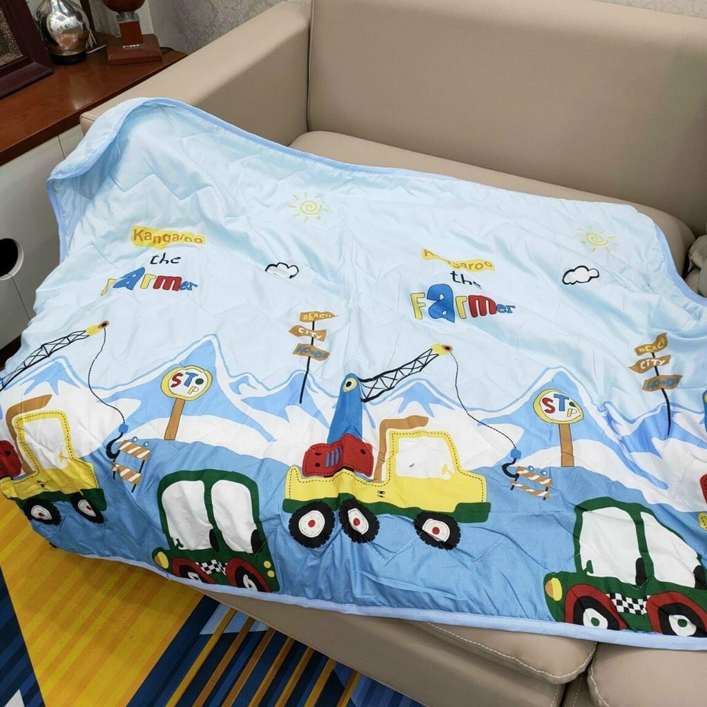 Chăn cotton đũi 1m1 x 1m4 mỏng, mát đắp hè thu