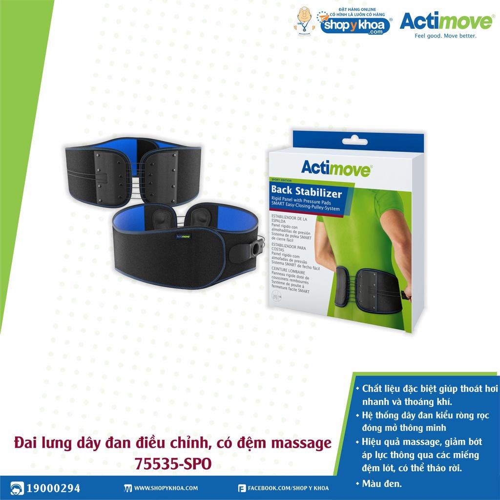 Đai lưng dây đan điều chỉnh, có đệm massage 75535-SPO Actimove Back Stabillizer