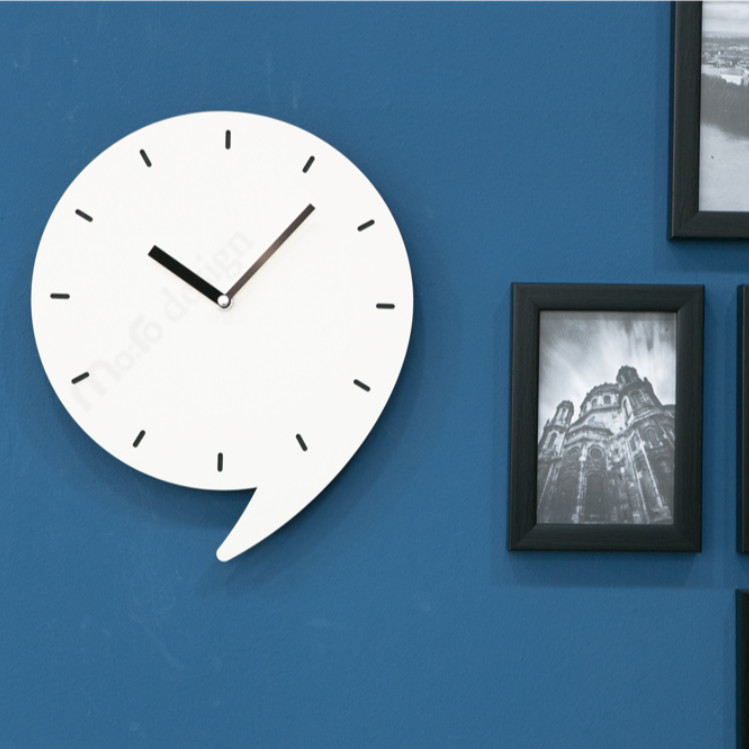 Đồng hồ treo tường trang trí nhà cửa tối giản hình dấu phẩy - Comma Wall Clock