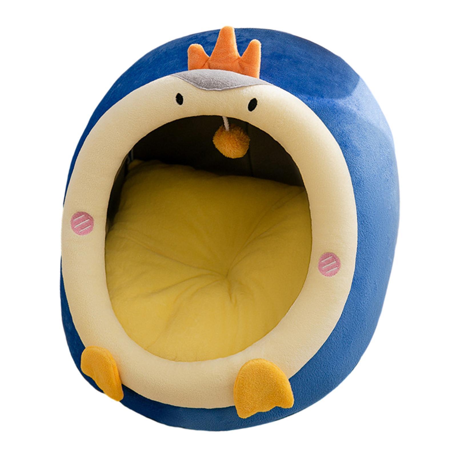 Semi Enclosed Warm Pet House Cat Bed, Pet Sleeping Bed, Comfortable Cat House for Kittens or Small Dogs Indoor Outdoor