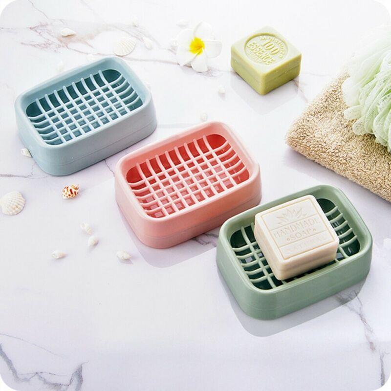 Soap Holder Saver Water Box Draining Storage Case New Drainer Dish Bathroom