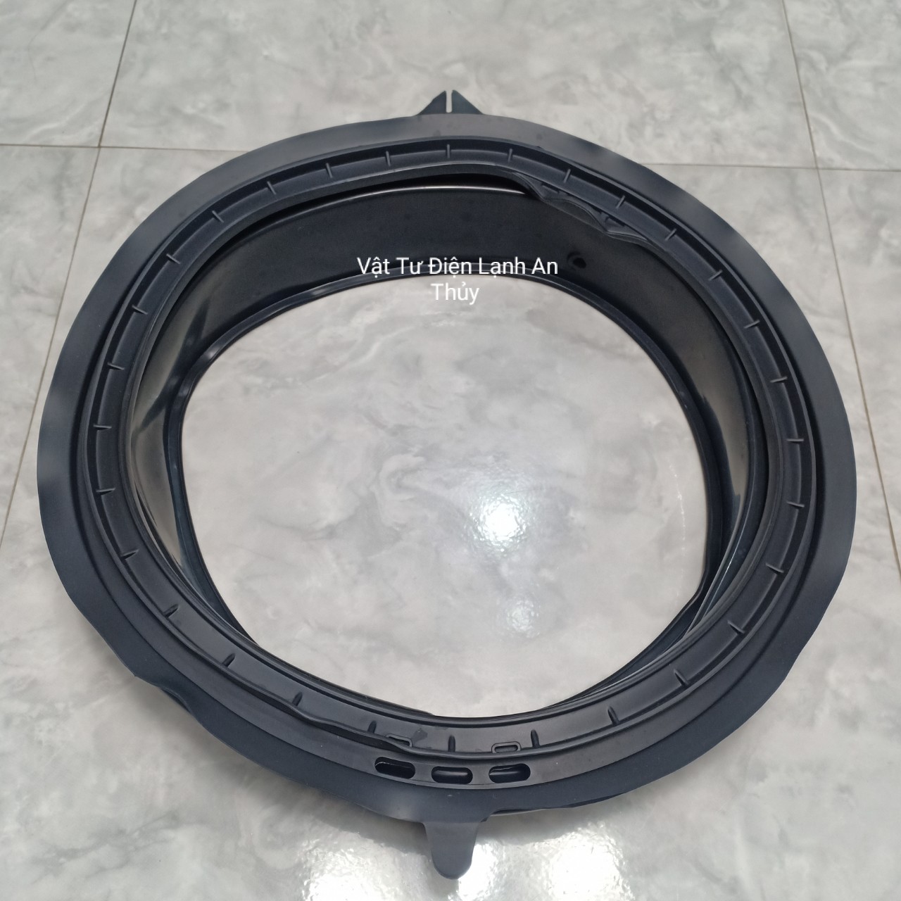 Gioăng cửa máy giặt cho Aqua đen 2 lỗ - zoăng cửa máy giặt Aqua đen 2 lỗ - ron cửa máy giặt Aqua đen 2 lỗ