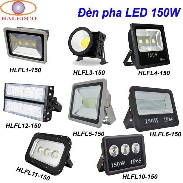 Đèn pha LED 150W HALEDCO ánh sáng cơ bản, chống thấm tốt