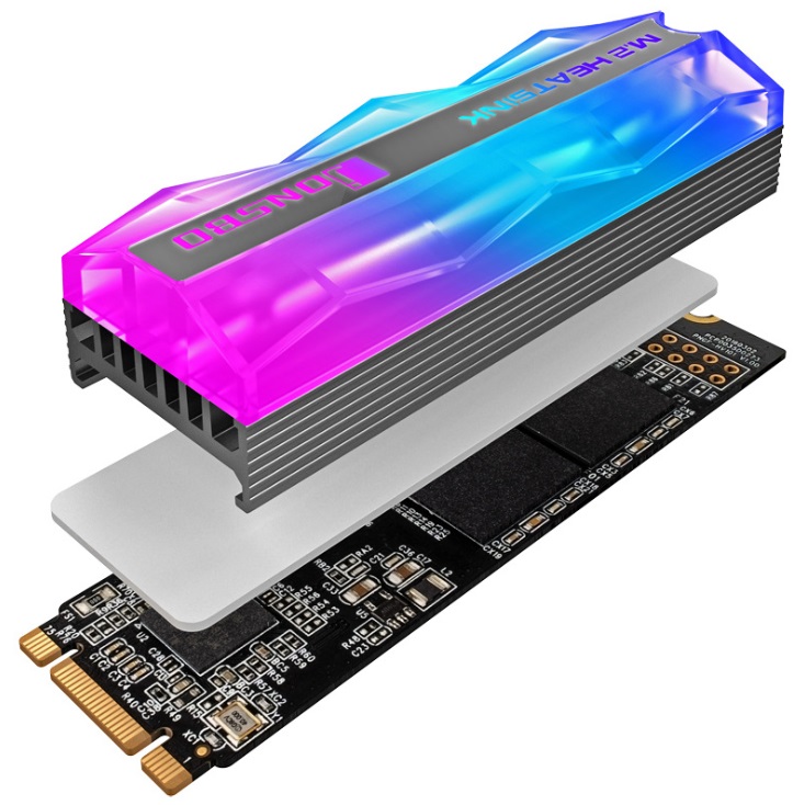 Tản nhiệt SSD M2 Jonsbo Led RGB - Hàng nhập khẩu