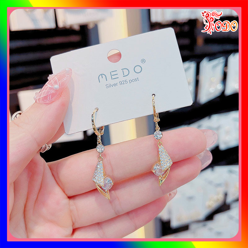Bông tai kiểu lấp lánh đi đám cưới đi tiệc BJ450 thu đông thanh lịch trang nhã đi chơi đi dạo -