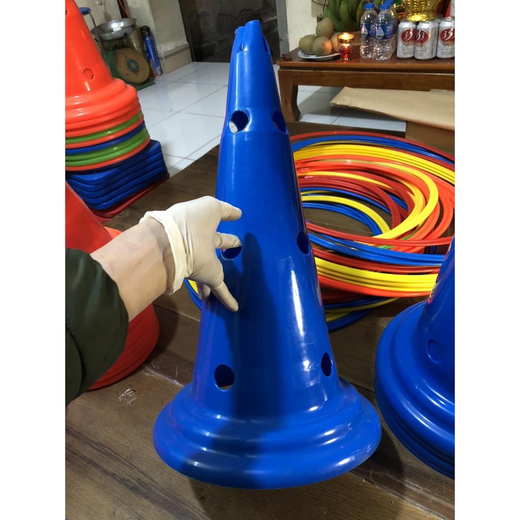 Nấm tập chiến thuật, Nấm lỗ loại 40F Marker, cone chơi thể thao Bóng Đá