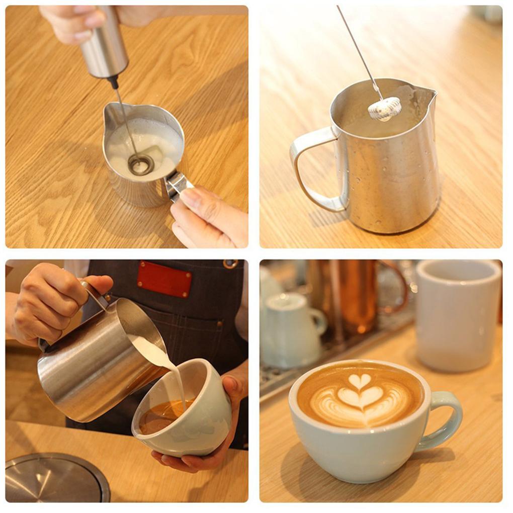 Điện Mini Trứng Sữa Be Frother Thép Không Gỉ Mạnh Mẽ Đánh Máy Máy Trộn Cầm Tay Sữa Sữa Rửa Mặt Foamer Cà Phê Máy Tạo Bọt