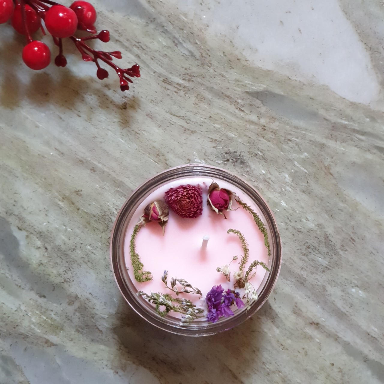 Combo 2 nến thơm tinh dầu 100g: 1 nến thơm tinh dầu hoa Anh đào, 1 nến thơm tinh dầu Lily, giúp thư giãn, thơm phòng khử mùi, handmade