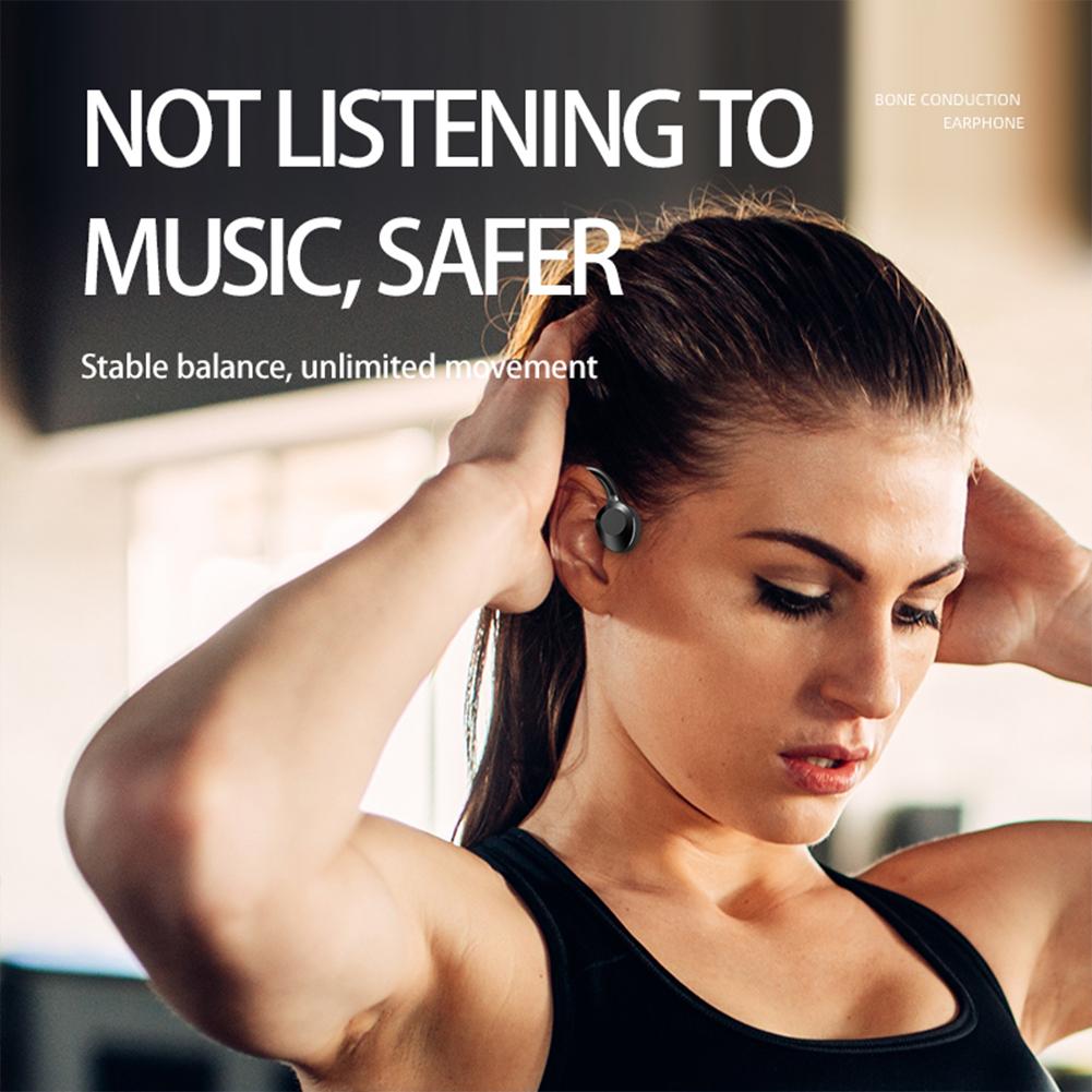 K69 Bone Conduction Bluetooth-compatible Headset Ear Hanging Neck Noise Reduction Sports Headphones