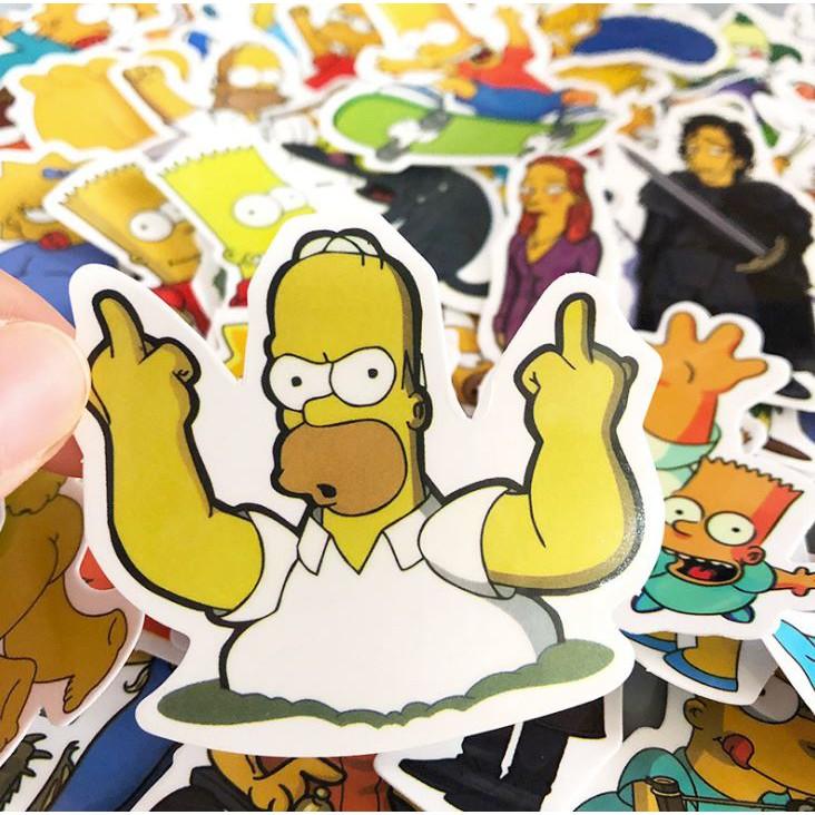 Sticker dán cao cấp SIMPSON Cực COOL ms#21