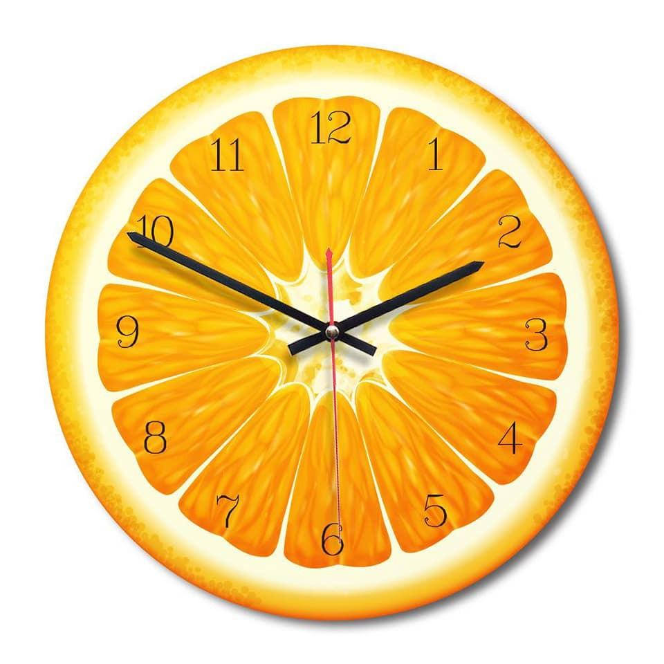 Đồng hồ treo tường hình quả cam