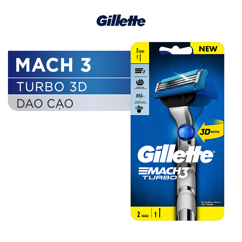 Dao Cạo GILLETTE Mach3 Turbo 3D