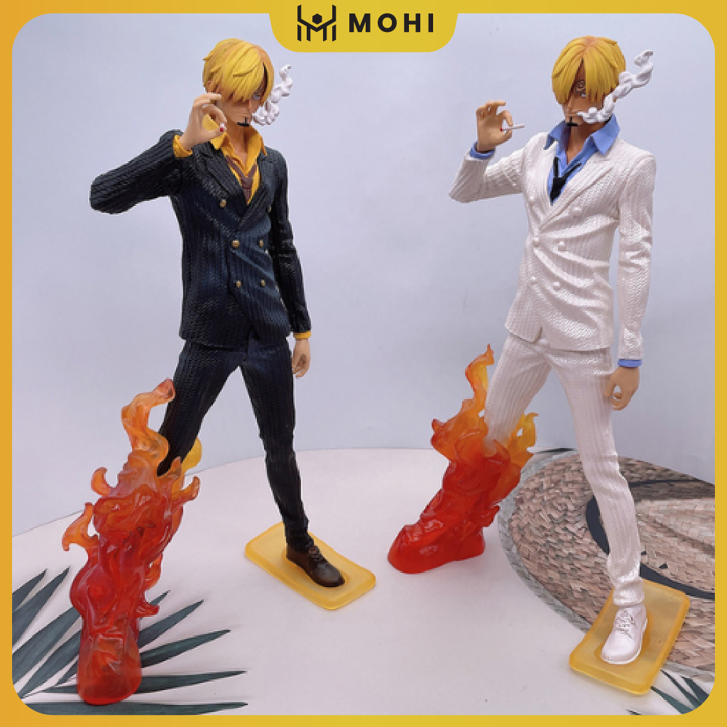 - Mô hình Figure Vinsmoke Sanji hắc cước đứng hút thuốc, mô hình figure One Piece bản đế đẹp có BOX