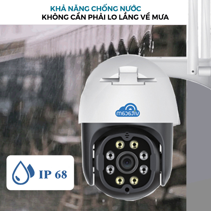 Camera Ip Wifi Ngoài Trời Vitacam DZ3000  3.0MP Độ Phân Giải 1296P Ultra HD - Hàng Chính Hãng