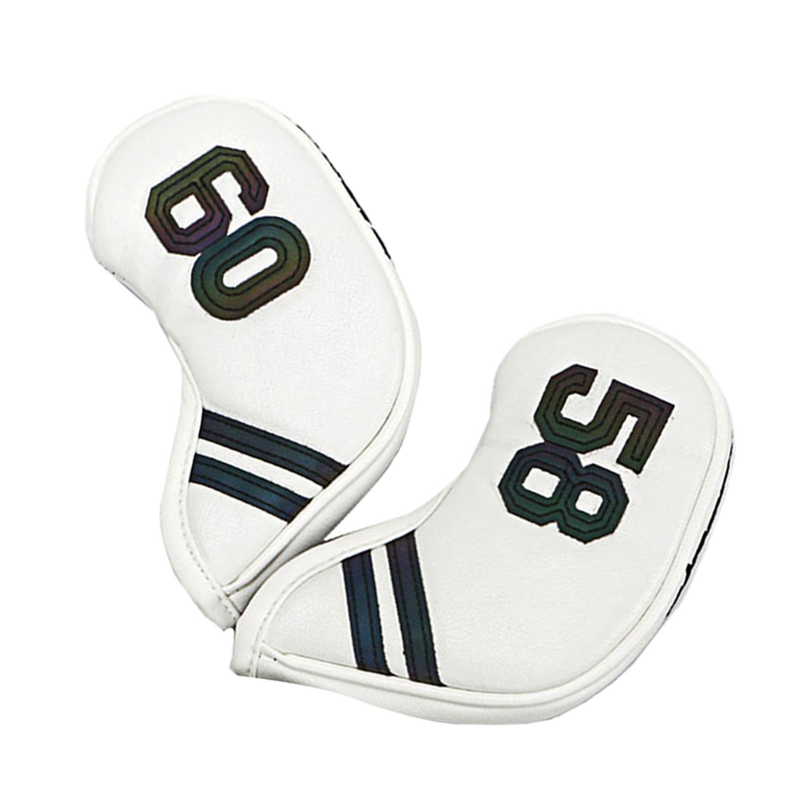 6x Golf Club Headcover Iron Head Covers, Protective Wedges Protection Guard for Men