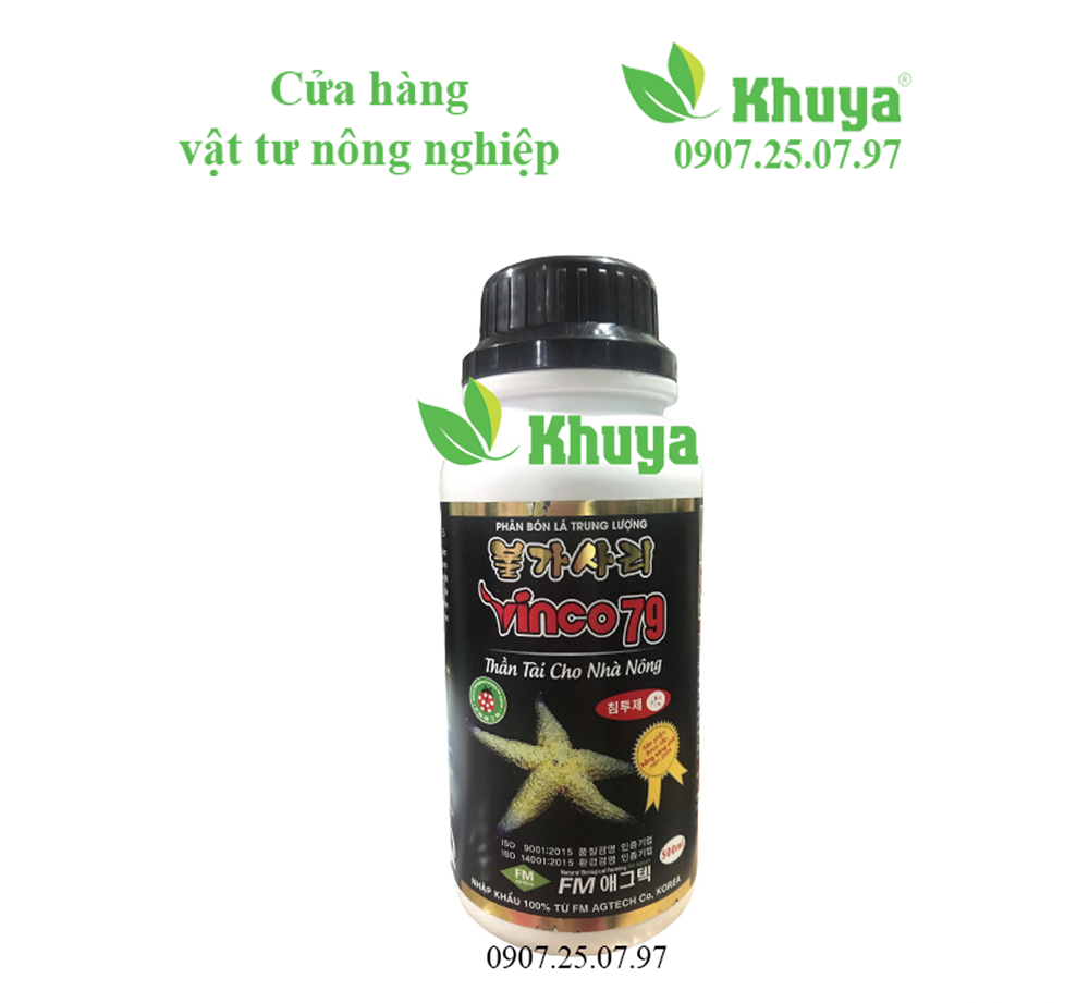 Phân bón lá trung lương Vinco 79 chai 500ml Vino 79