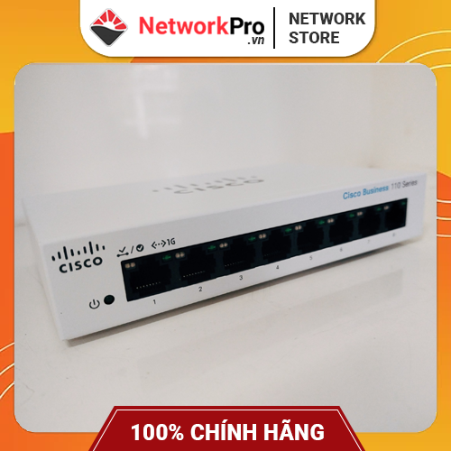 Switch Cisco Business CBS110-8T-D-EU Hàng Chính Hãng | 08 Port GE