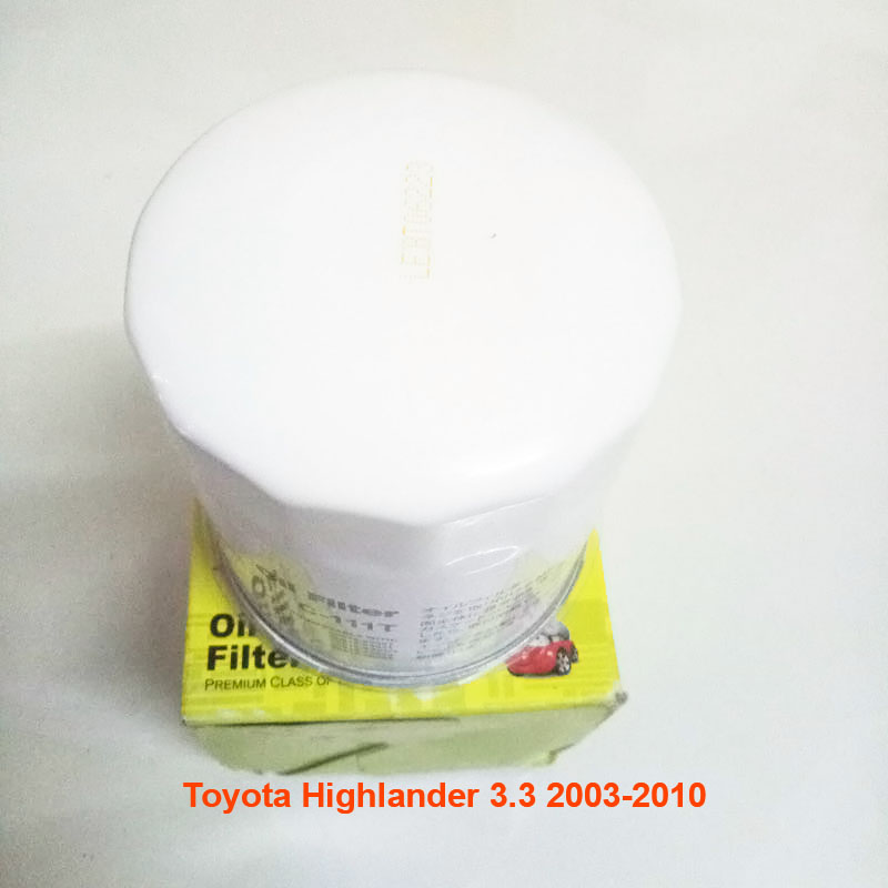 Lọc nhớt cho xe Toyota Highlander 3.3 2003, 2004, 2005, 2006, 2007, 2008, 2009, 2010 90915-20001 mã C111T-17