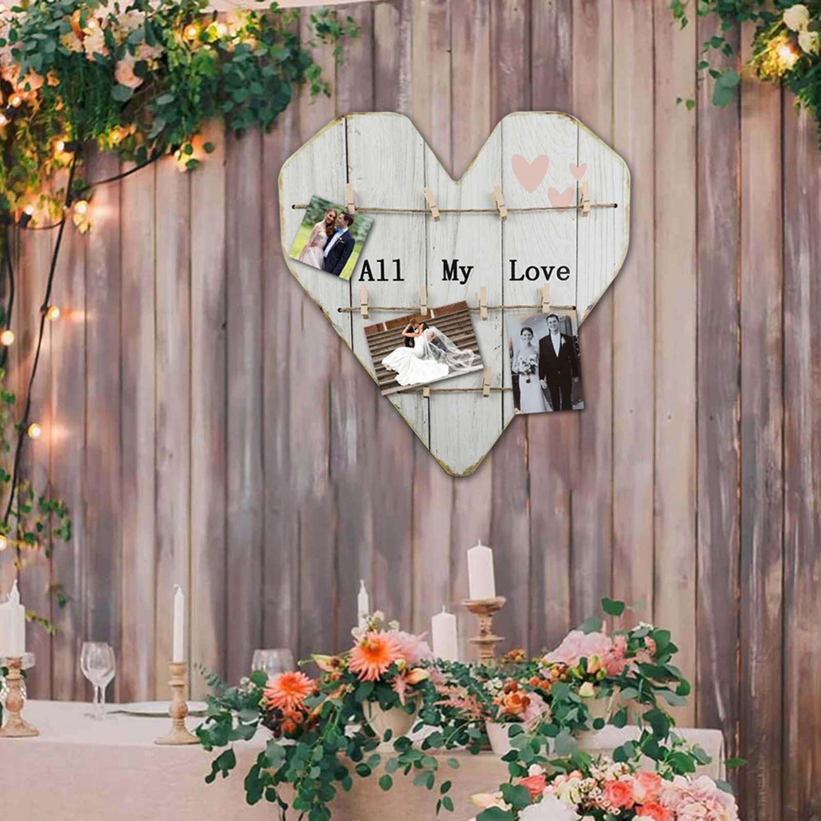 Picture Frames with Clip Photo Decorations for Bedroom