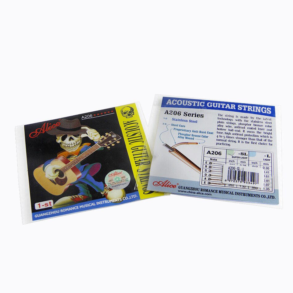 Combo 2 bộ dây đàn guitar acoustic Alice A206(SOL.G)