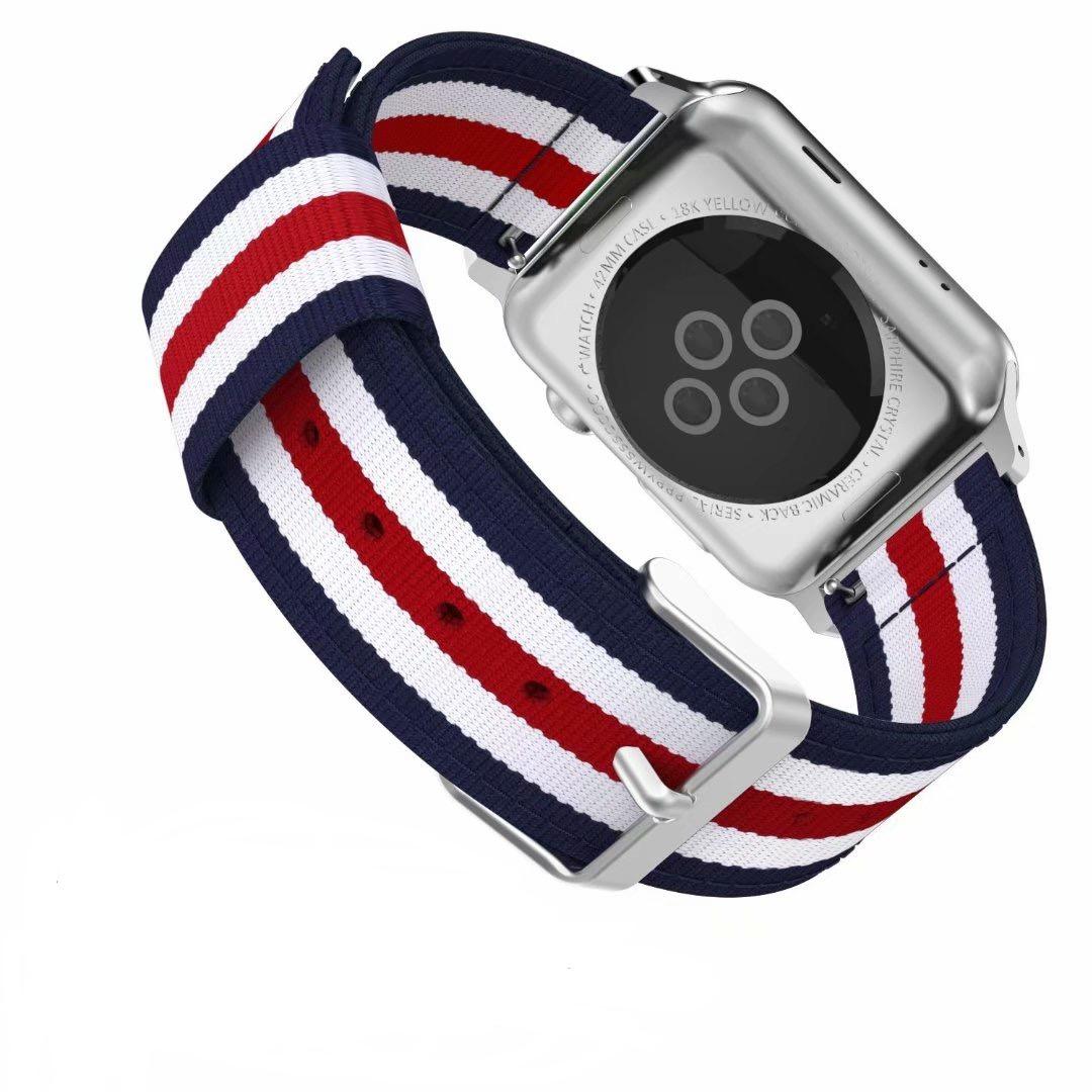 Dây đeo nylon cho Apple Watch Ultra 8 7 6 5 4 SE 45mm 49mm 44mm 41mm 40mm Thể thao Vòng đeo tay thoải mái cho IWatch 3 Dây đeo 42mm
