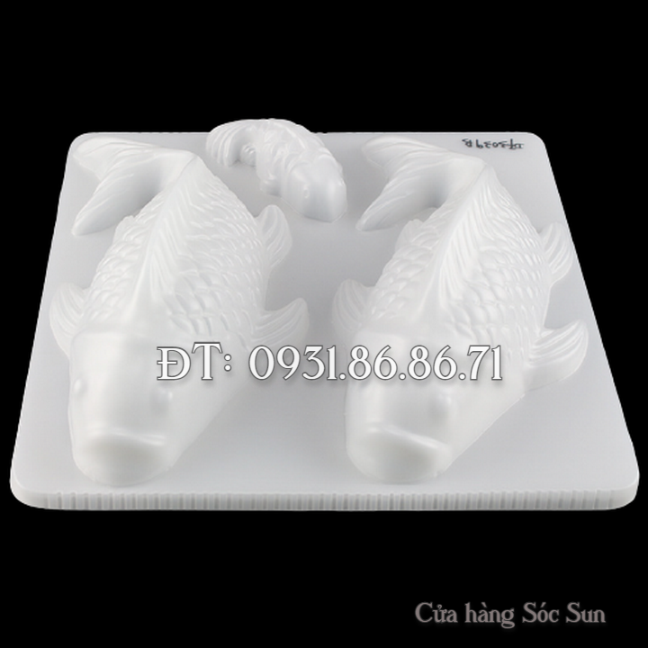 Khuôn 3 con cá chép loại 25 cm - Mã số 1745