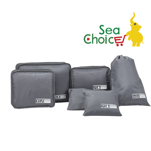 6 Cái Túi lưu trữ du lịch Sea Choice bộ đóng gói túi xách tay gọn gàng thấm nước Người tổ chức Quần áo Quần áo Đồ lót