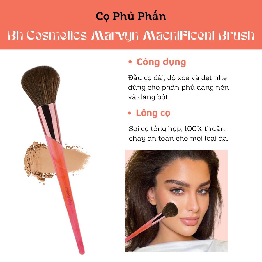 CỌ PHỦ PHẤN POWDER BRUSH BH COSMETICS MARVYN 01