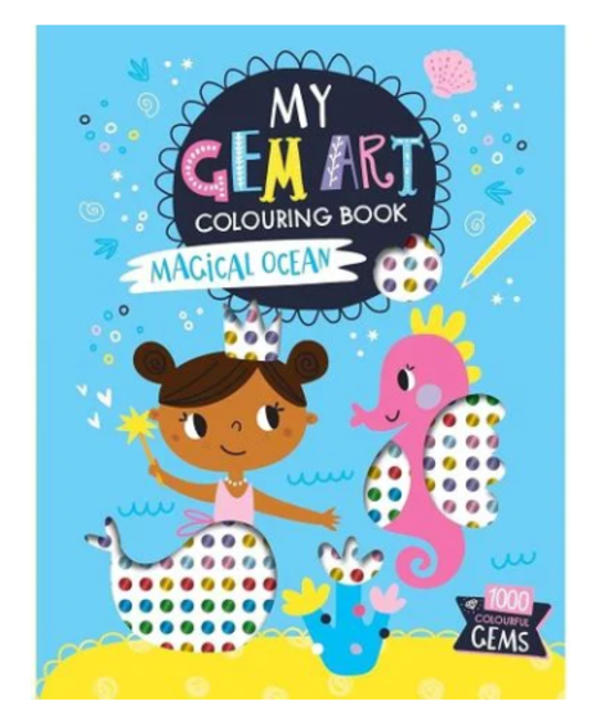 Sách Gem Art Colouring Book – Ocean