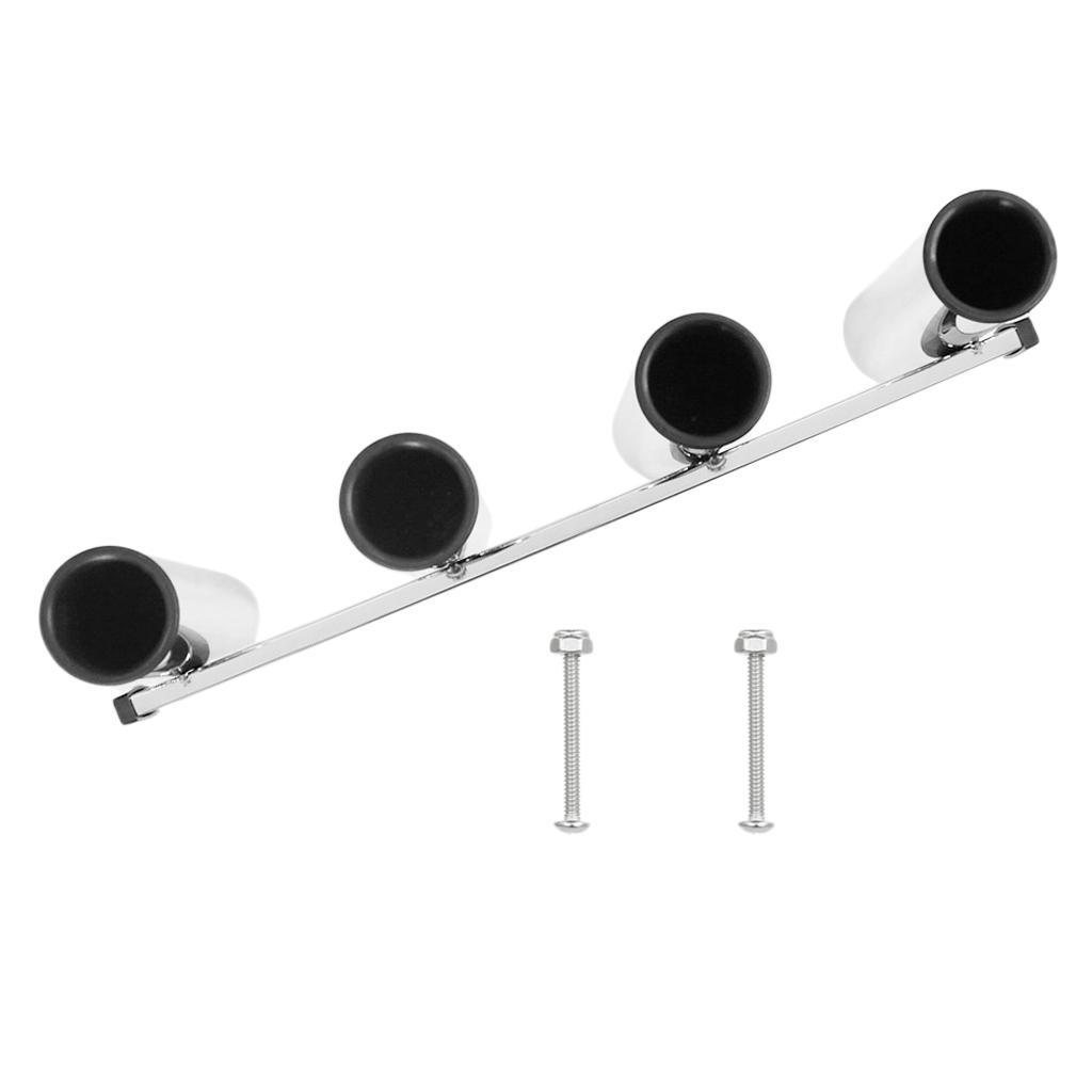 4pcs/set Stainless Steel Fishing Rod Holder Kayak Marine Boat Fish Pole Rack
