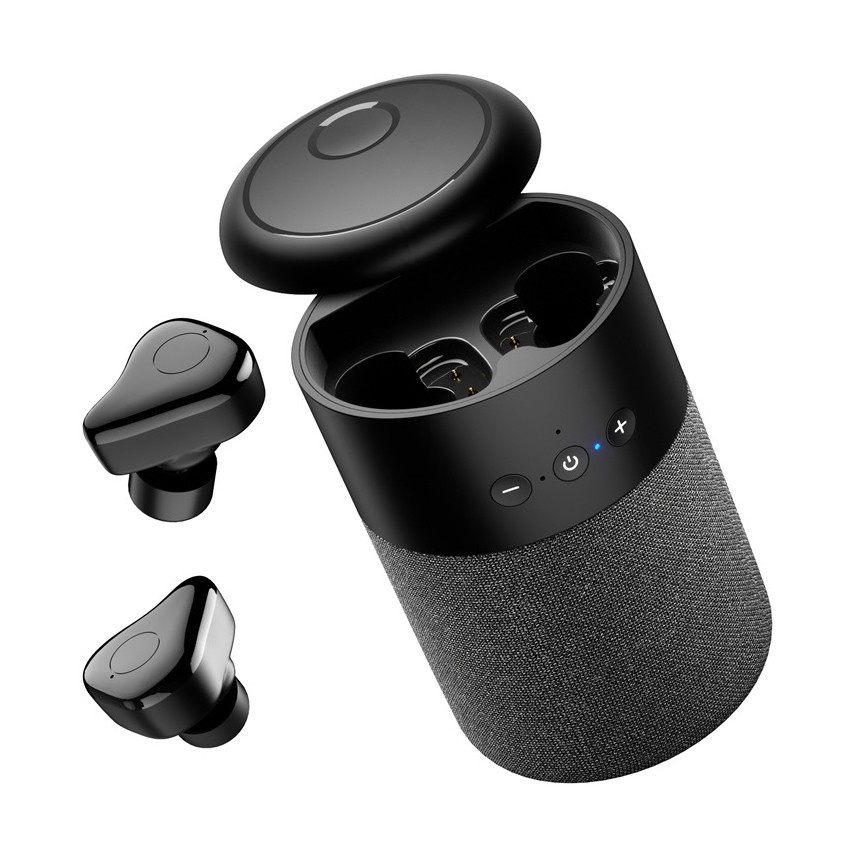 Loa Tích Hợp Tai Nghe Bluetooth Không Dây 2 IN 1 SeaSy SS67 Phiên Bản 2022 {CỰC CHẤT} – TẶNG KÈM BỘ PHỤ KIỆN 139K, Loa Kèm Tai Nghe Nhét Tai Thể Thao Chống Nước IPX6, Âm Thanh Vòm, Bluetooth 5.0 Hỗ Trợ Đàm Thoại - Hàng Chính Hãng