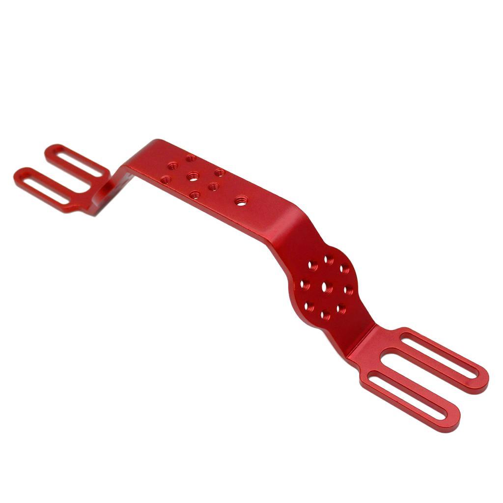 Aluminum Alloy CNC DSLR Camera Handle Grip Stabilizer Hand Grip Mount - Red