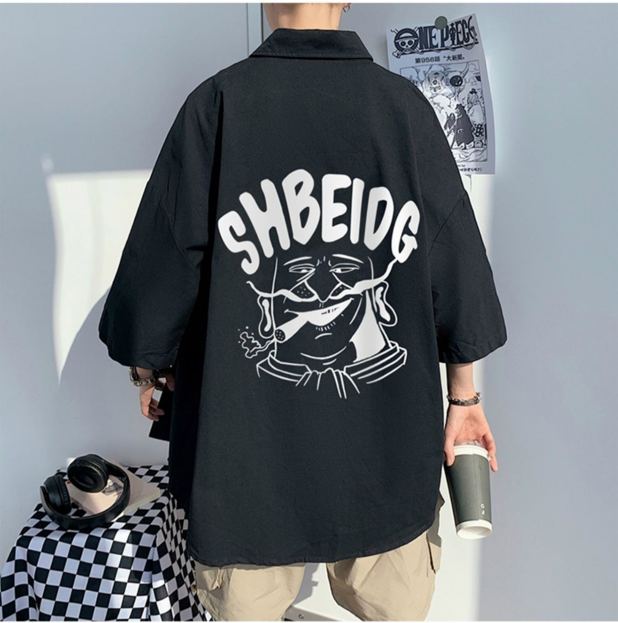 Áo sơ mi nam SHBE in hình Ông Già siêu ngầu